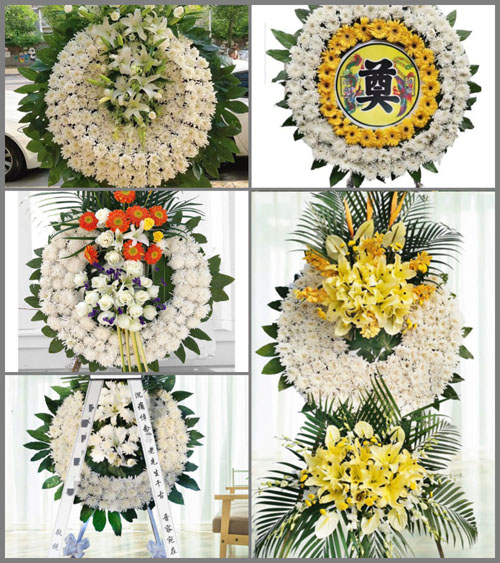 四川广安武胜县鼓匠乡花圈速递